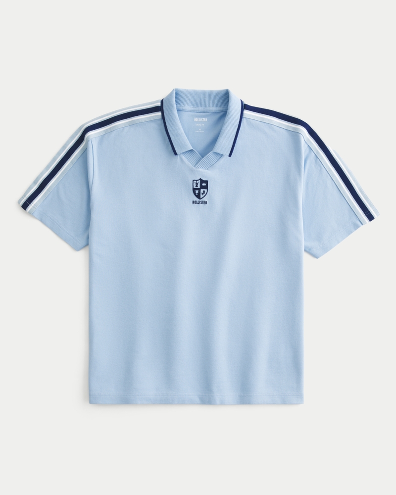 Men's Boxy Logo Polo | Men's Clearance | HollisterCo.com