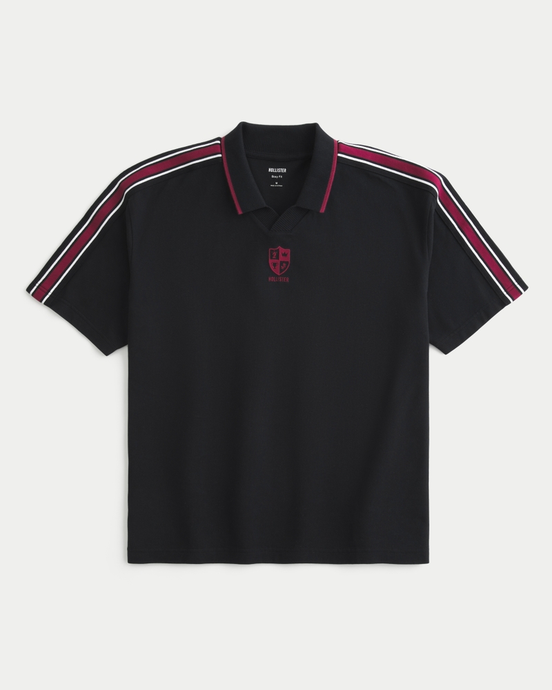 Men's Boxy Logo Polo | Men's Clearance | HollisterCo.ca Men's Boxy Logo Polo | Men's Clearance | HollisterCo.ca