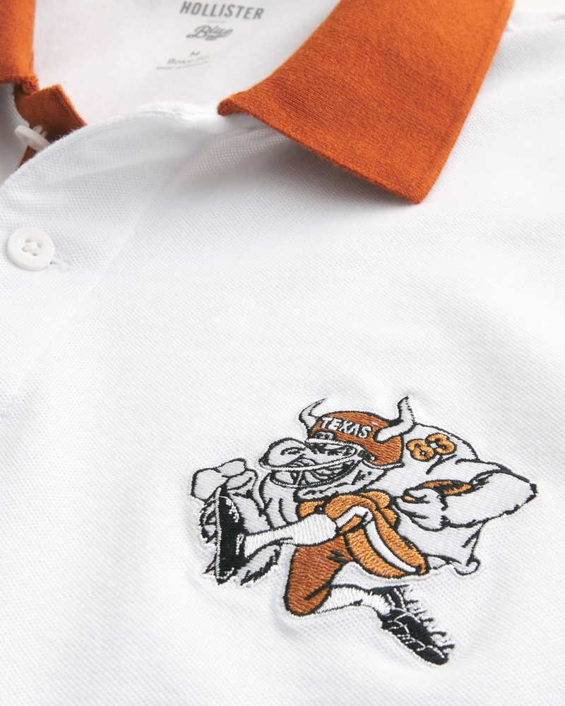 Boxy University of Texas Graphic Polo