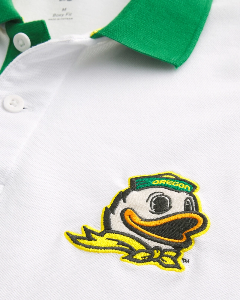 Boxy University of Oregon Graphic Polo