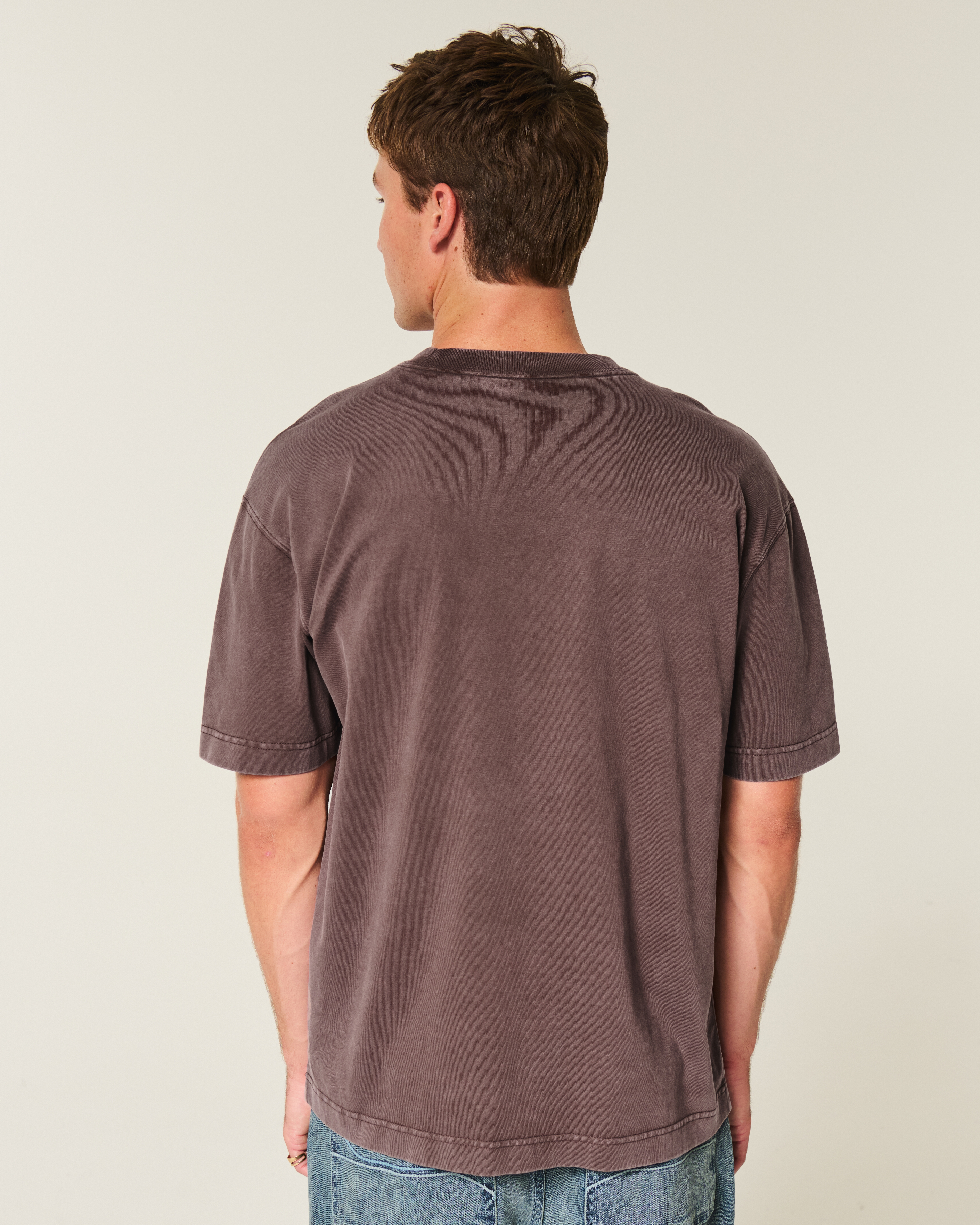 Boxy Heavyweight Washed Pocket Crew T-Shirt
