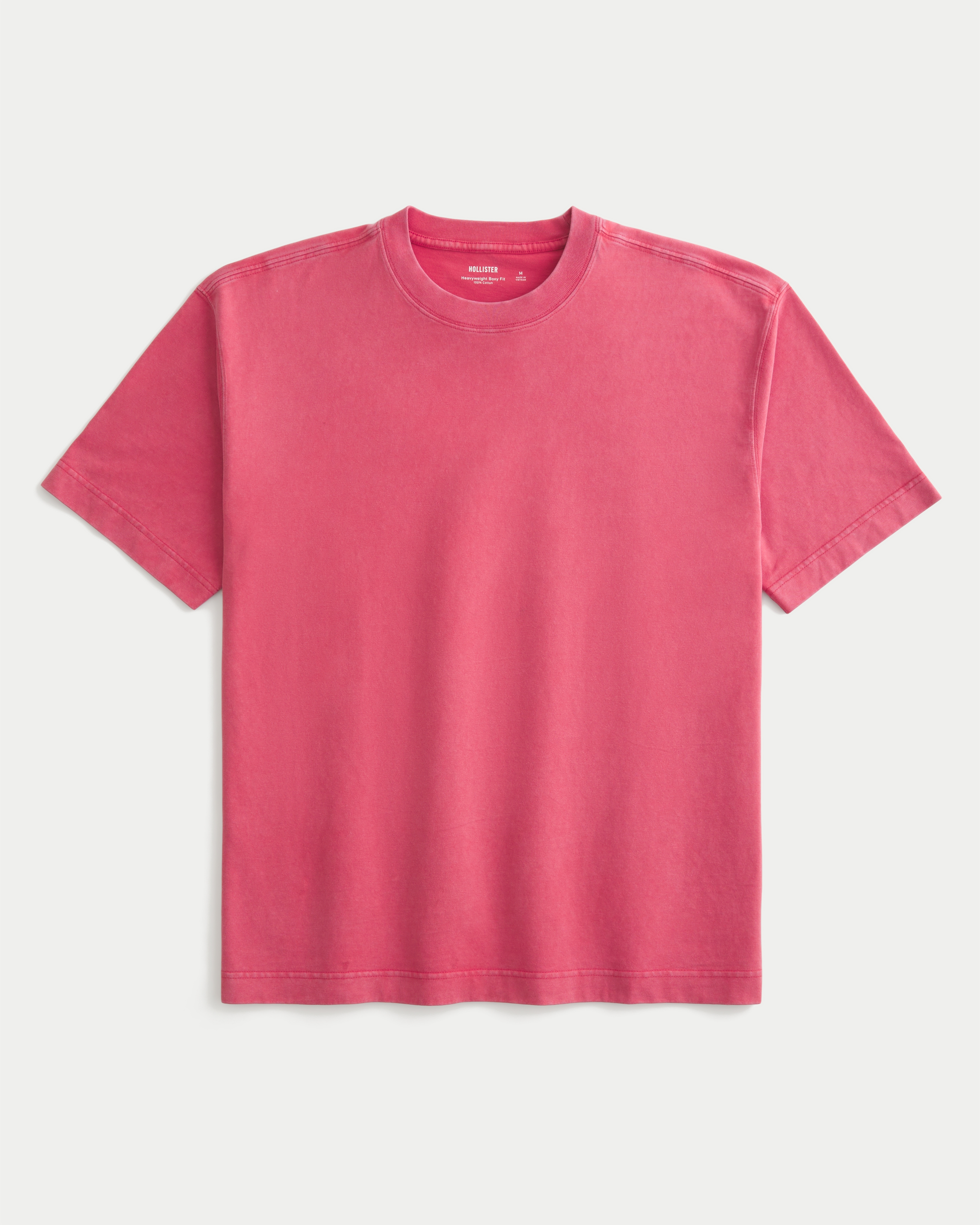 Boxy Heavyweight Washed Cotton Crew T-Shirt