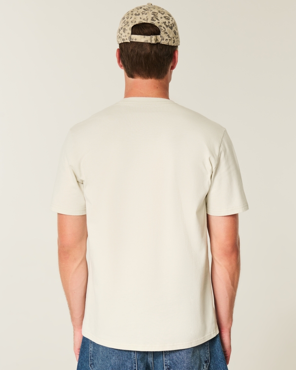 Classic Fit Logo Crew T-Shirt, Cream view 2