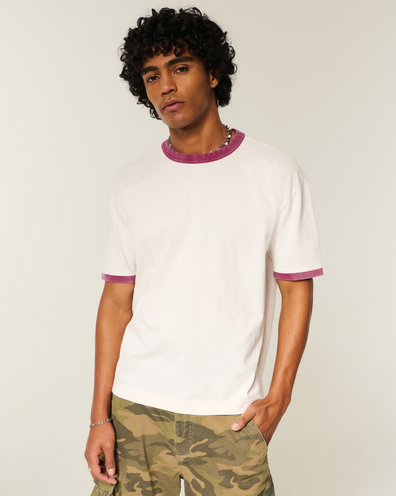 Boxy Heavyweight Cotton Crew T-Shirt
