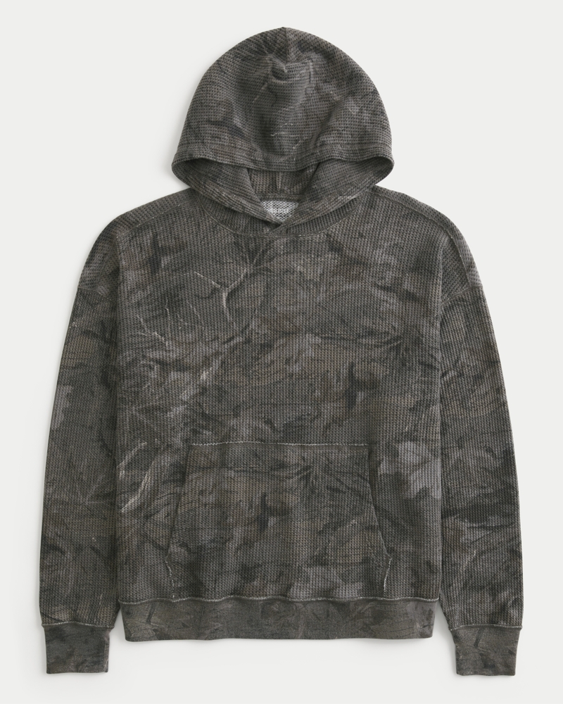 Relaxed Camo Thermal Hoodie