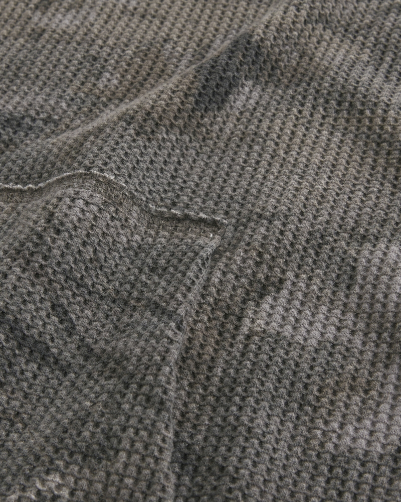 Relaxed Camo Thermal Hoodie