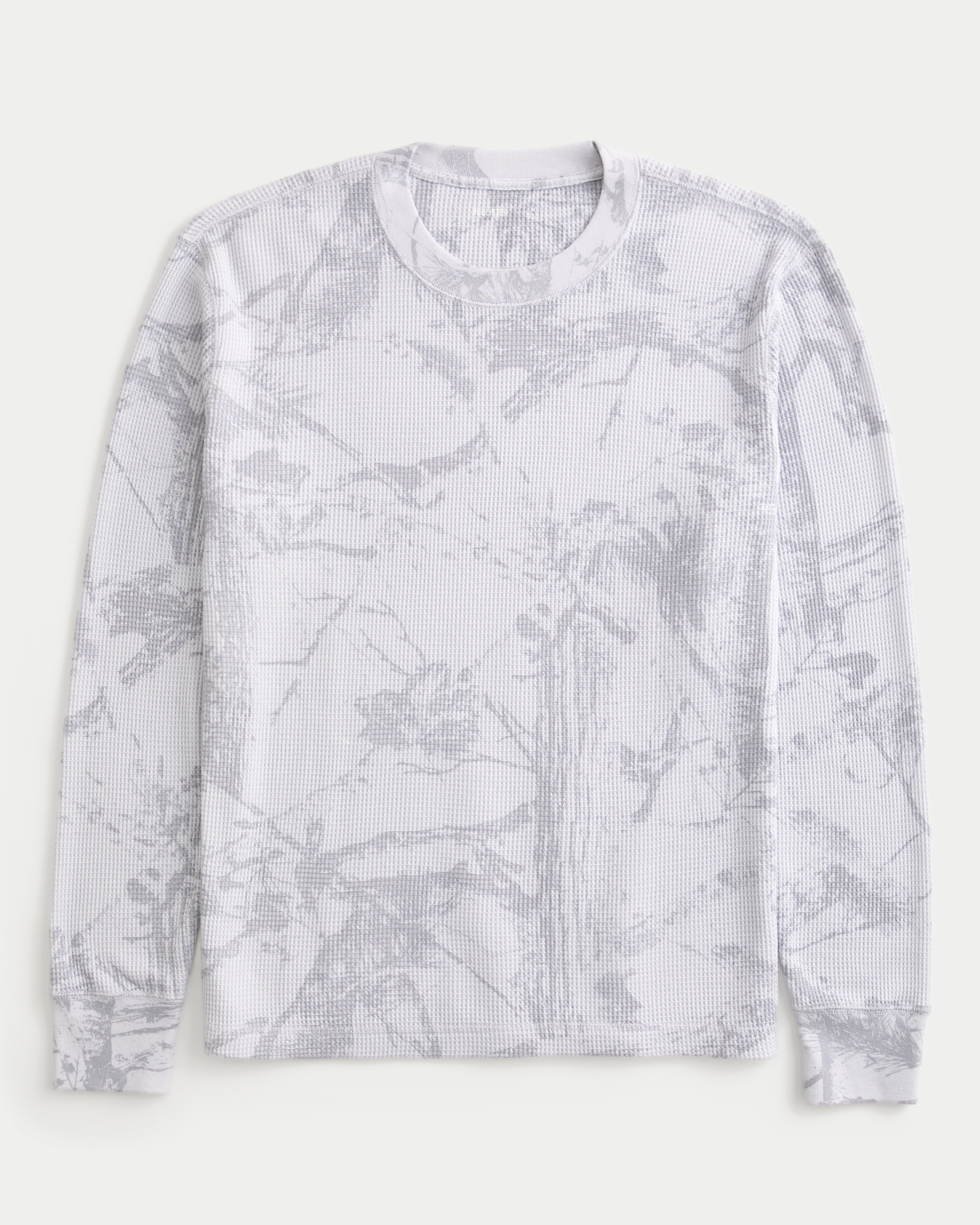 Long-Sleeve Camo Thermal Crew T-Shirt