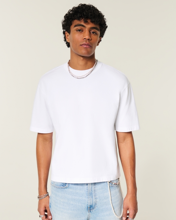 Super Boxy Crew T-Shirt, White view 1
