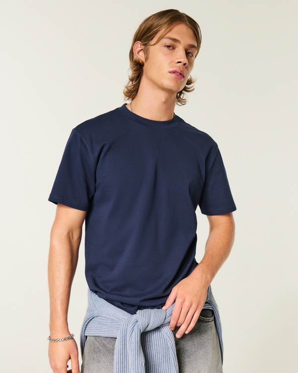 Relaxed Everyday Tee, Navy Blue view 1