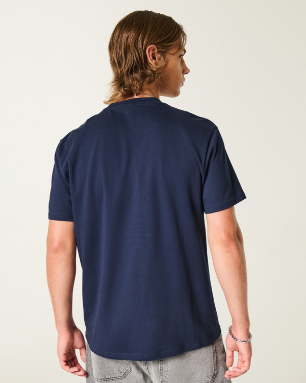 Relaxed Everyday Tee, Navy Blue view 2