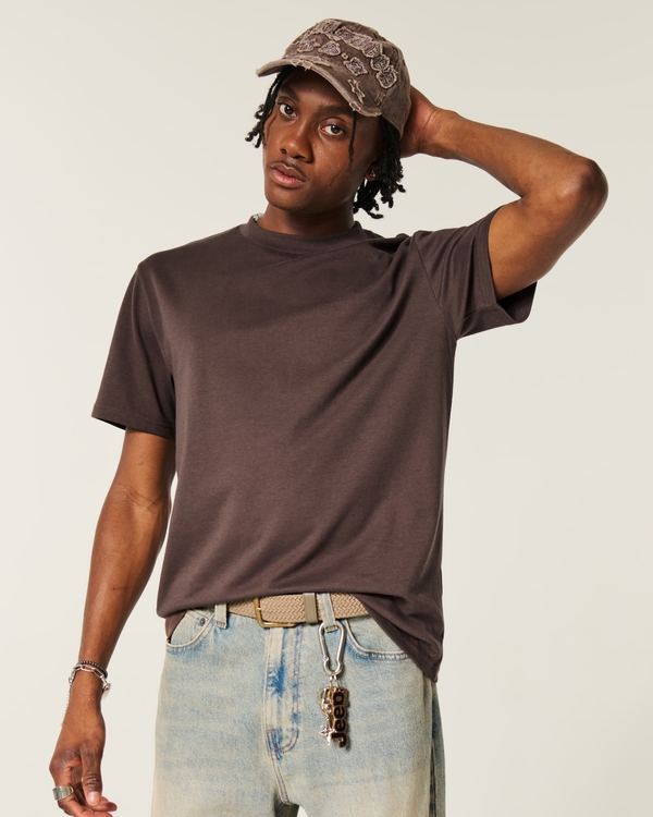 Relaxed Everyday Tee, Dark Brown view 1