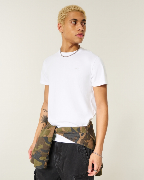 Slim Icon Crew T-Shirt, White view 1