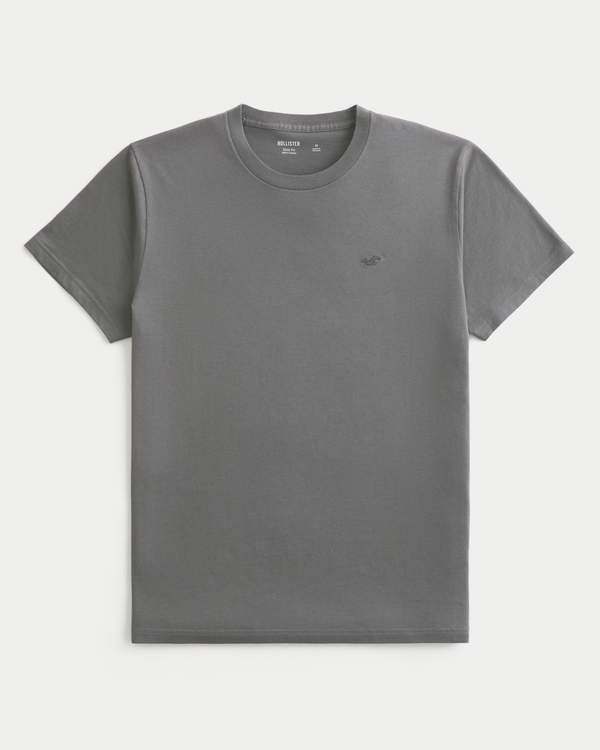 Slim Icon Crew T-Shirt, Dark Gray view 1