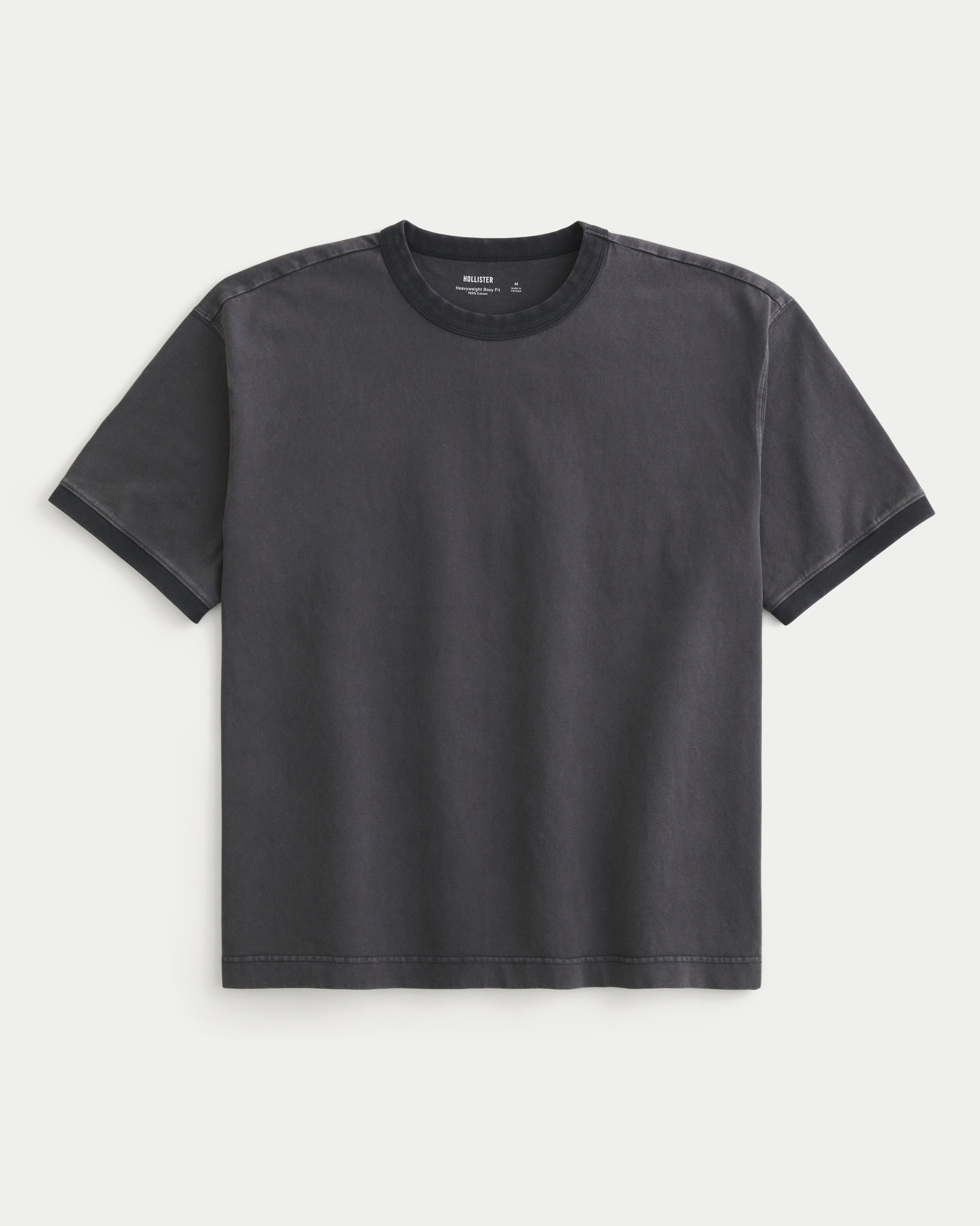 Boxy Heavyweight Ringer Crew T-Shirt