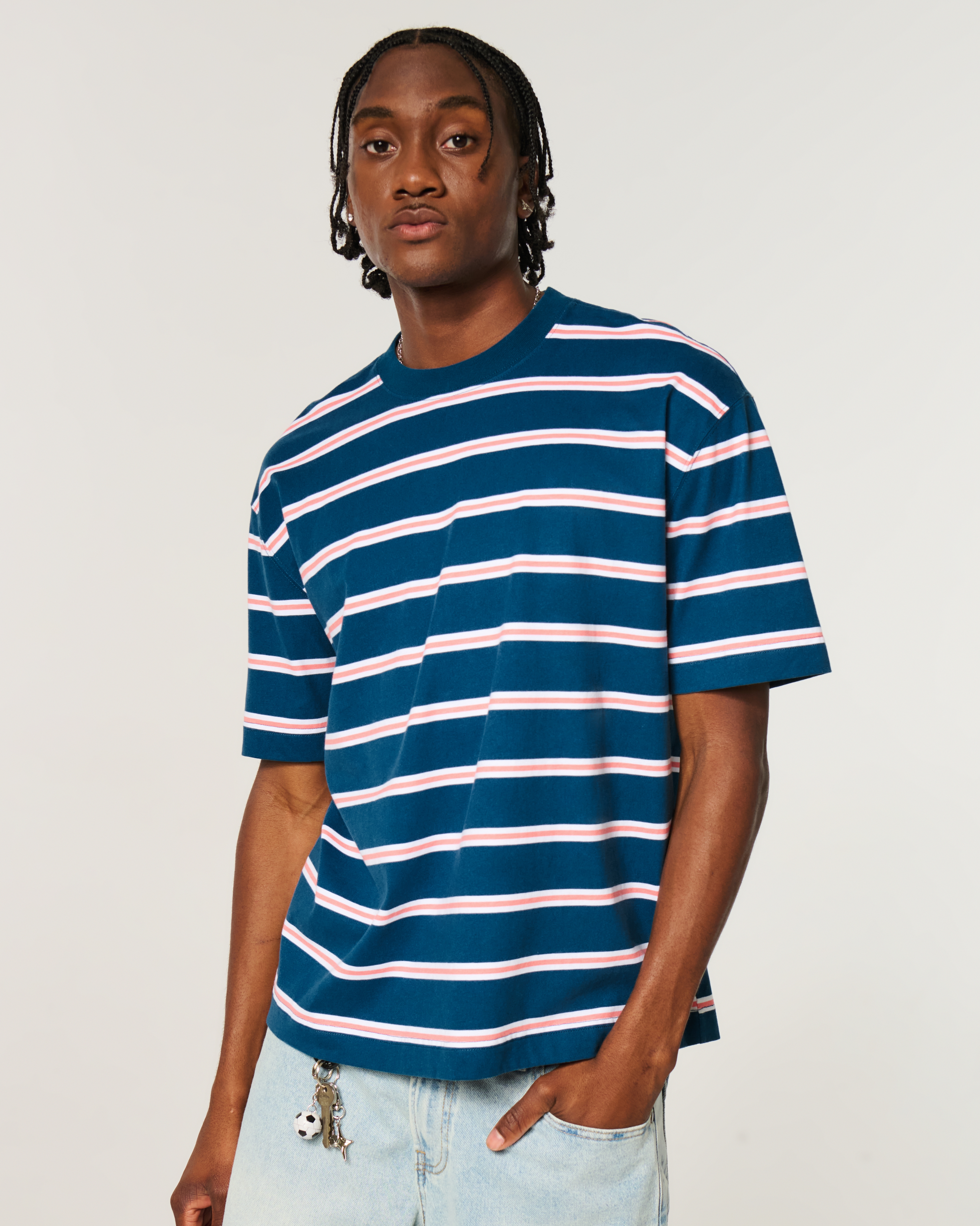 Boxy Heavyweight Cotton Crew T-Shirt