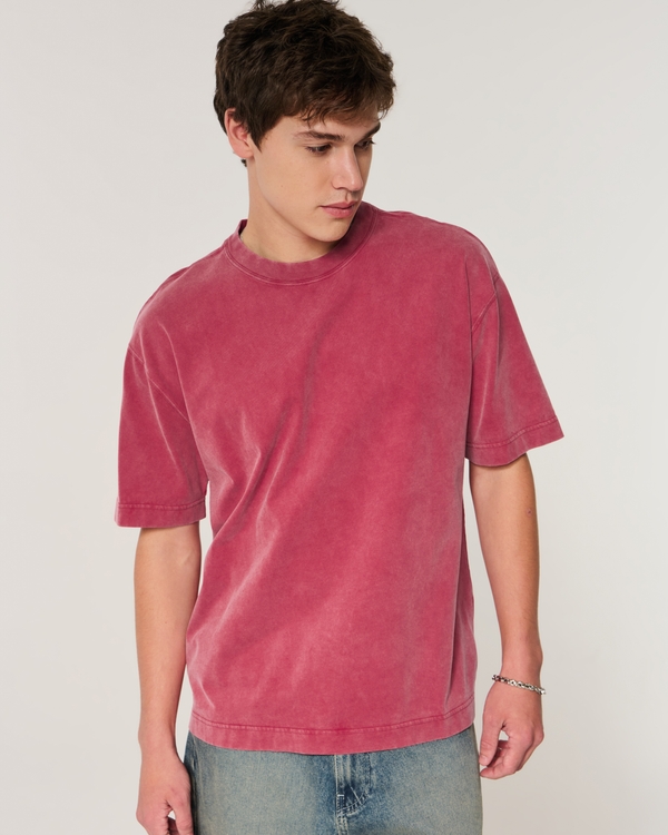Boxy Heavyweight Washed Crew T-Shirt