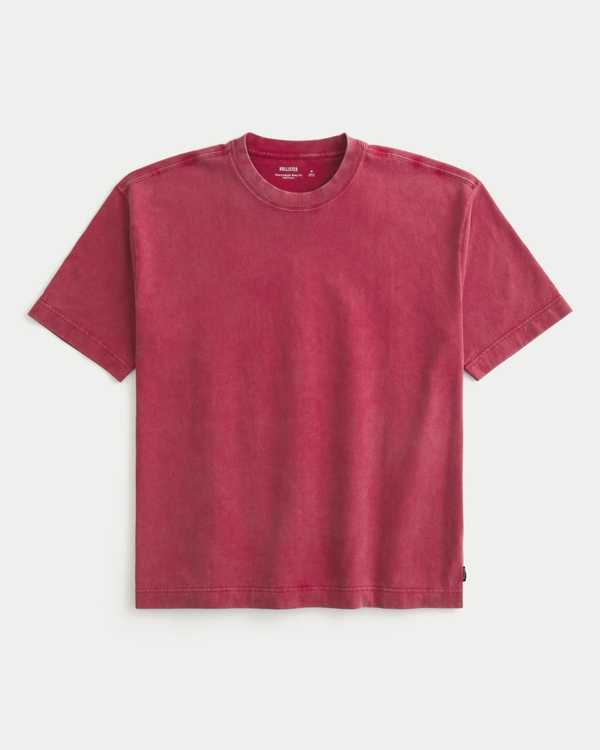 Boxy Heavyweight Washed Crew T-Shirt