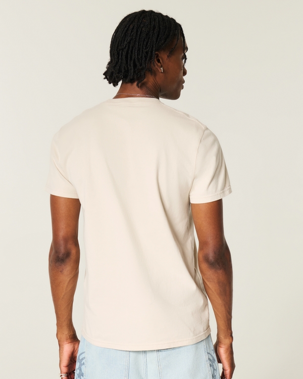 Heavyweight Slim Crew T-Shirt, Light Brown view 2