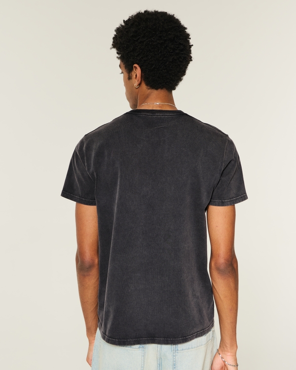 Heavyweight Slim Crew T-Shirt, Black view 2