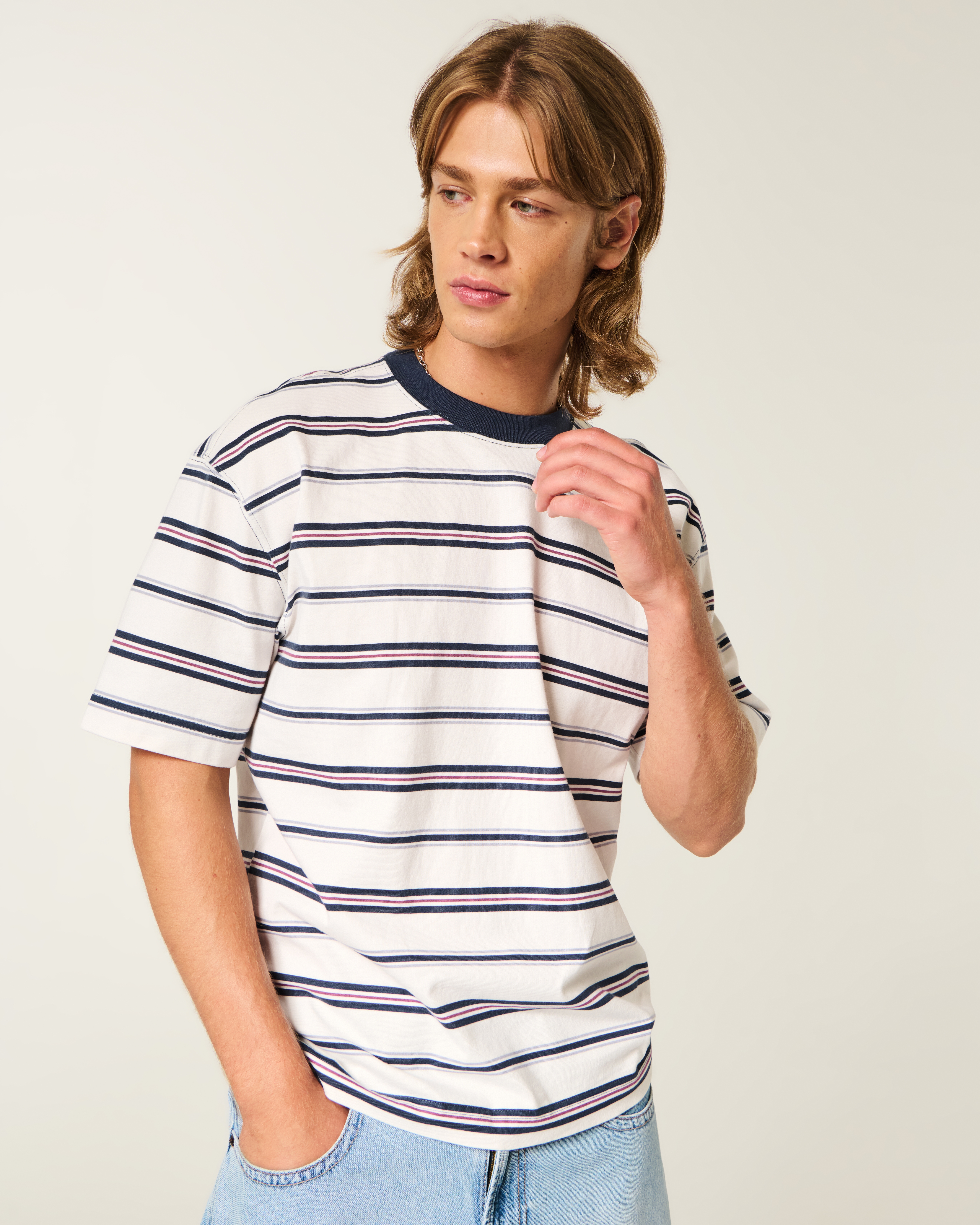 Boxy Heavyweight Cotton Crew T-Shirt