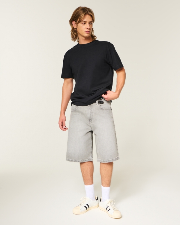 Relaxed Heavyweight Crew T-Shirt, Black view 2
