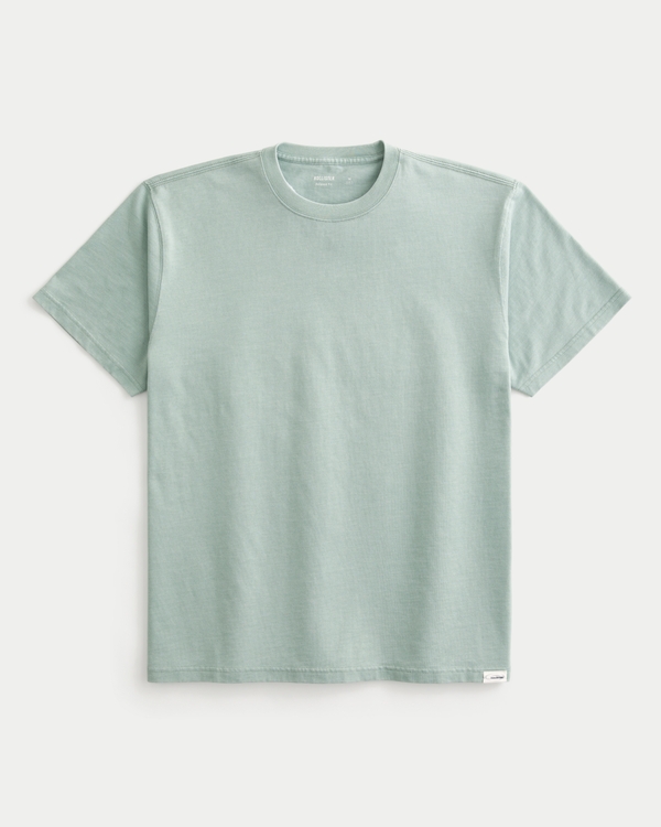 Men's Relaxed Washed Crew T-Shirt | Men's Tops | HollisterCo.com