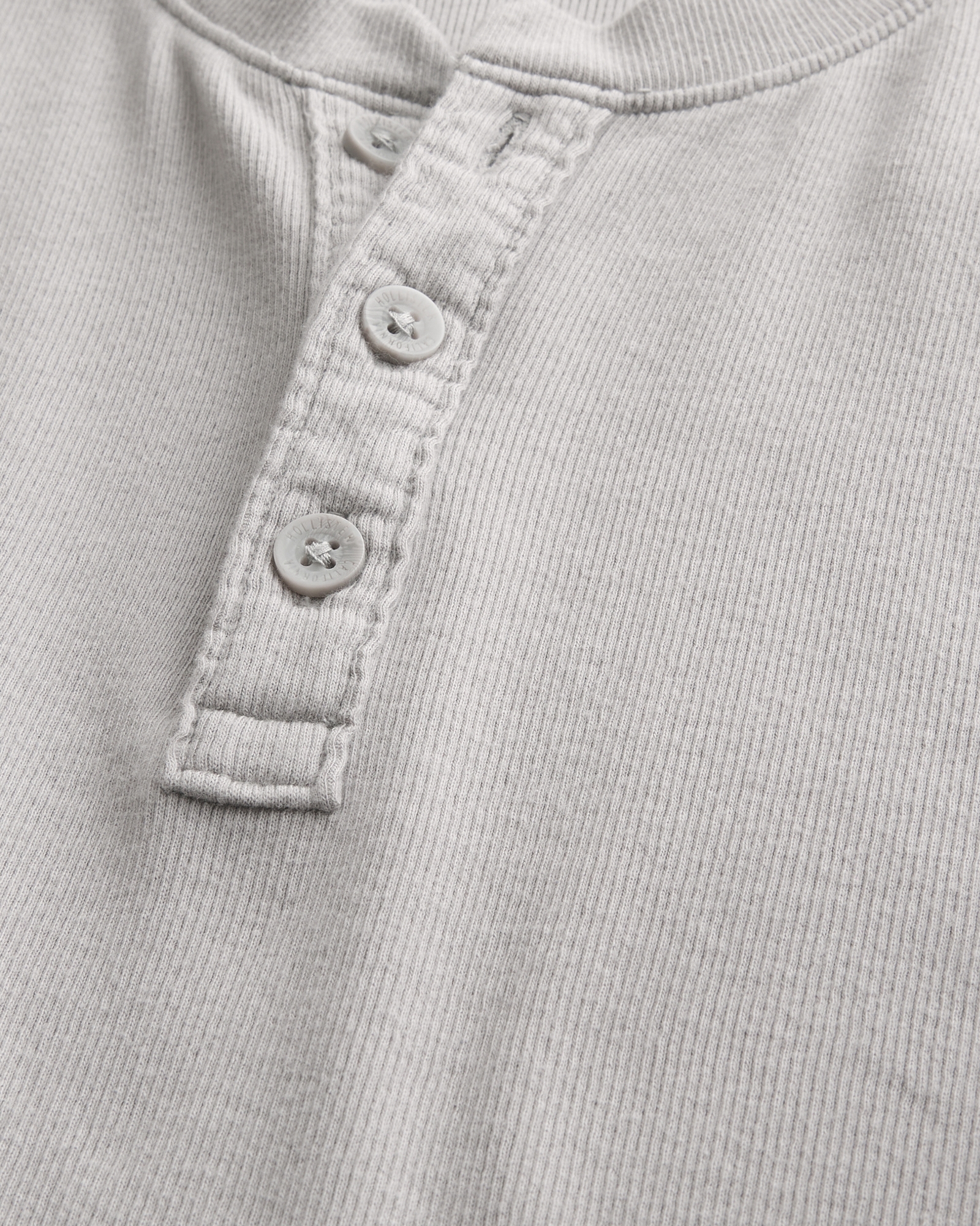 Men's Relaxed Short-Sleeve Rib Henley | Men's Tops | HollisterCo.com
