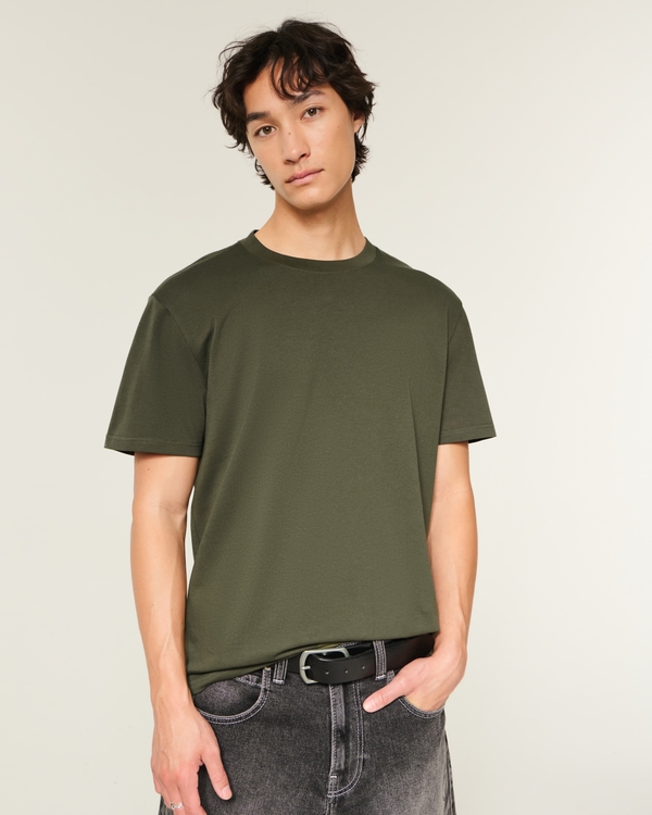 Relaxed Everyday Tee, Dark Olive view 1