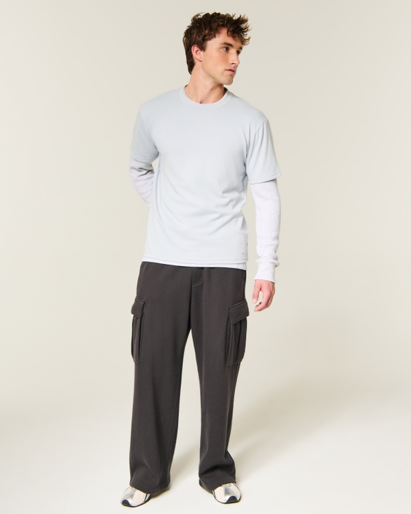 Relaxed Everyday Tee, Silver Blue view 2