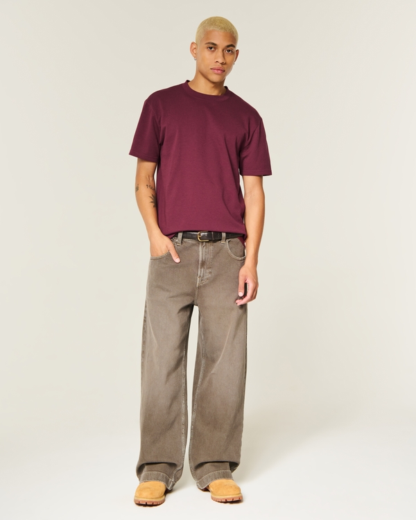 Relaxed Everyday Tee, Burgundy view 2