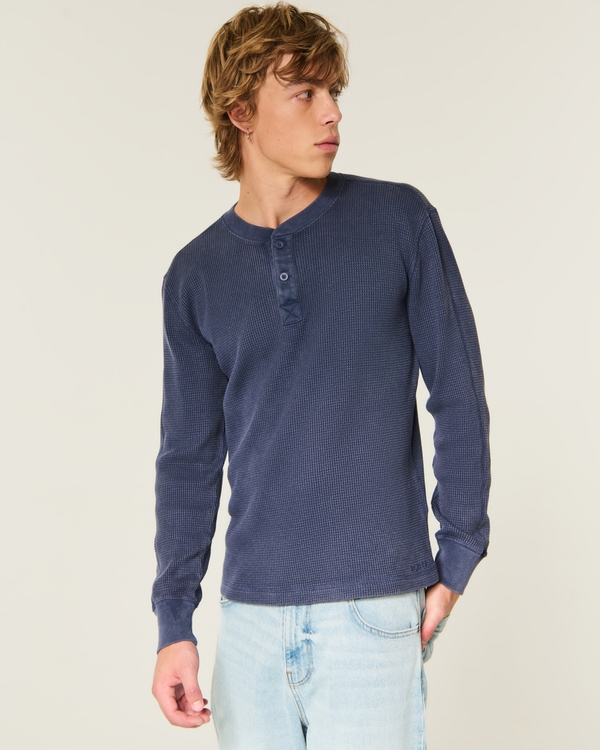 Relaxed Washed Thermal Henley