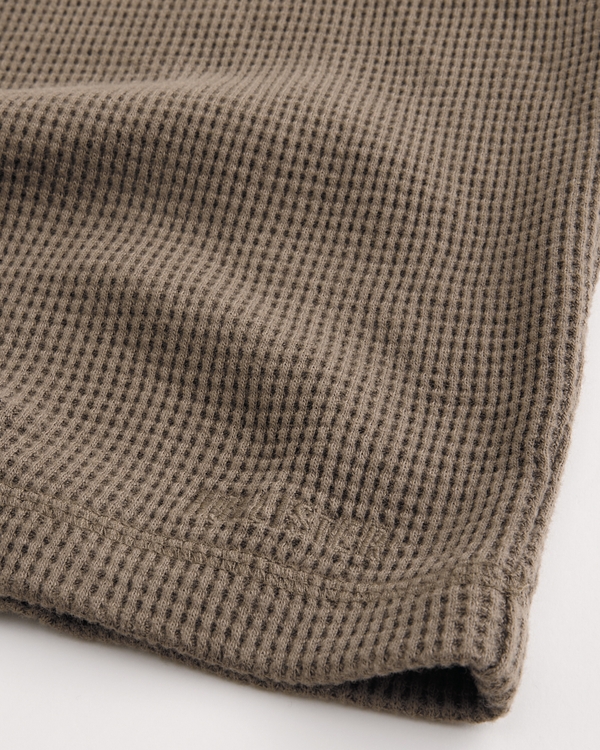 Relaxed Thermal Henley, Brown view 2
