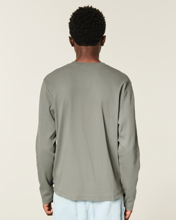 メンズ リブヘンリーシャツ | メンズ トップス | HollisterCo.com