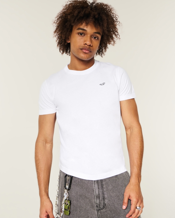 Cotton Icon Crew T-Shirt, White view 1