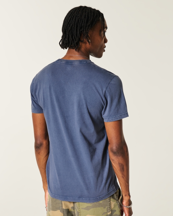 Cotton Icon Crew T-Shirt, Navy view 2