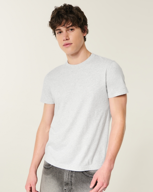 Cotton Crew Icon T-Shirt, Light Heather Gray view 1