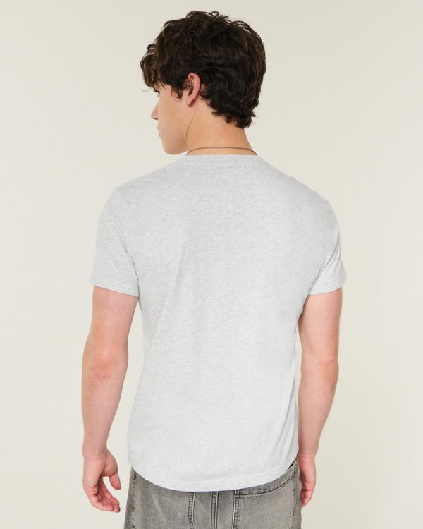 Cotton Crew Icon T-Shirt, Light Heather Gray view 2