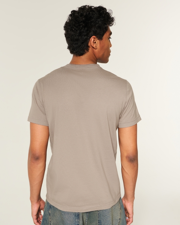 Cotton Icon Crew T-Shirt, Light Brown view 2