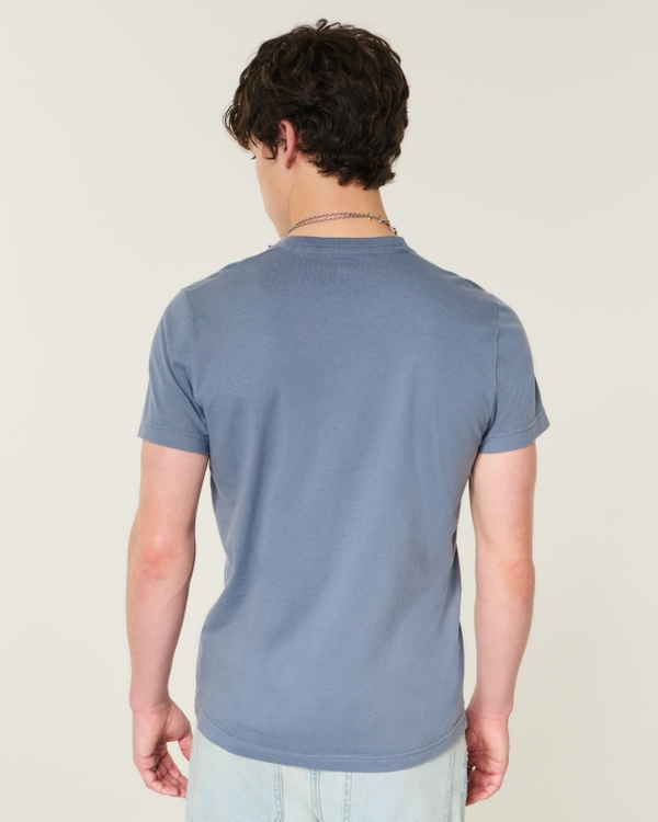 Cotton Icon Crew T-Shirt, Dark Blue view 2