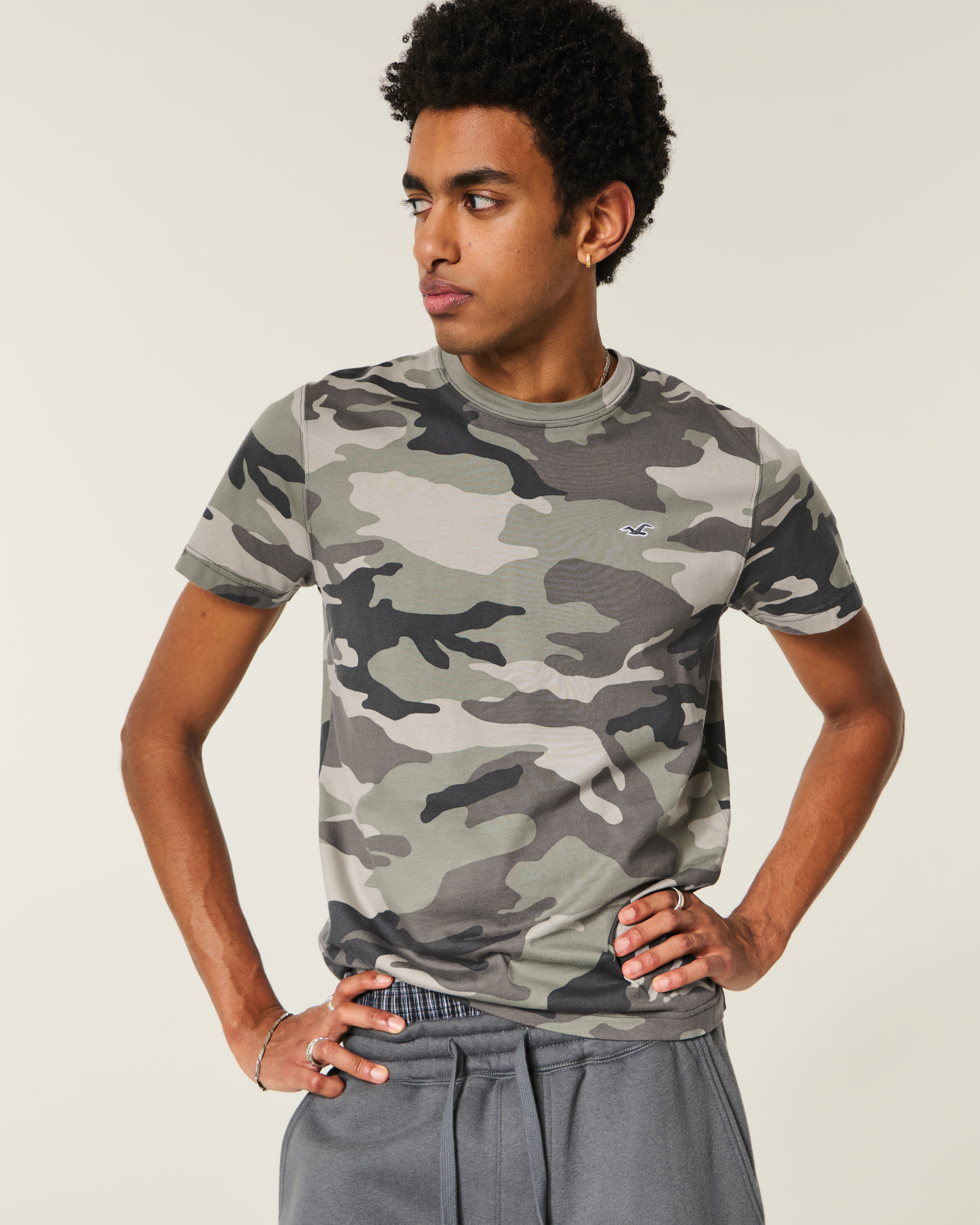 Cotton Camo Crew Icon T-Shirt