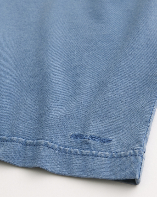 Washed Long-Sleeve Henley