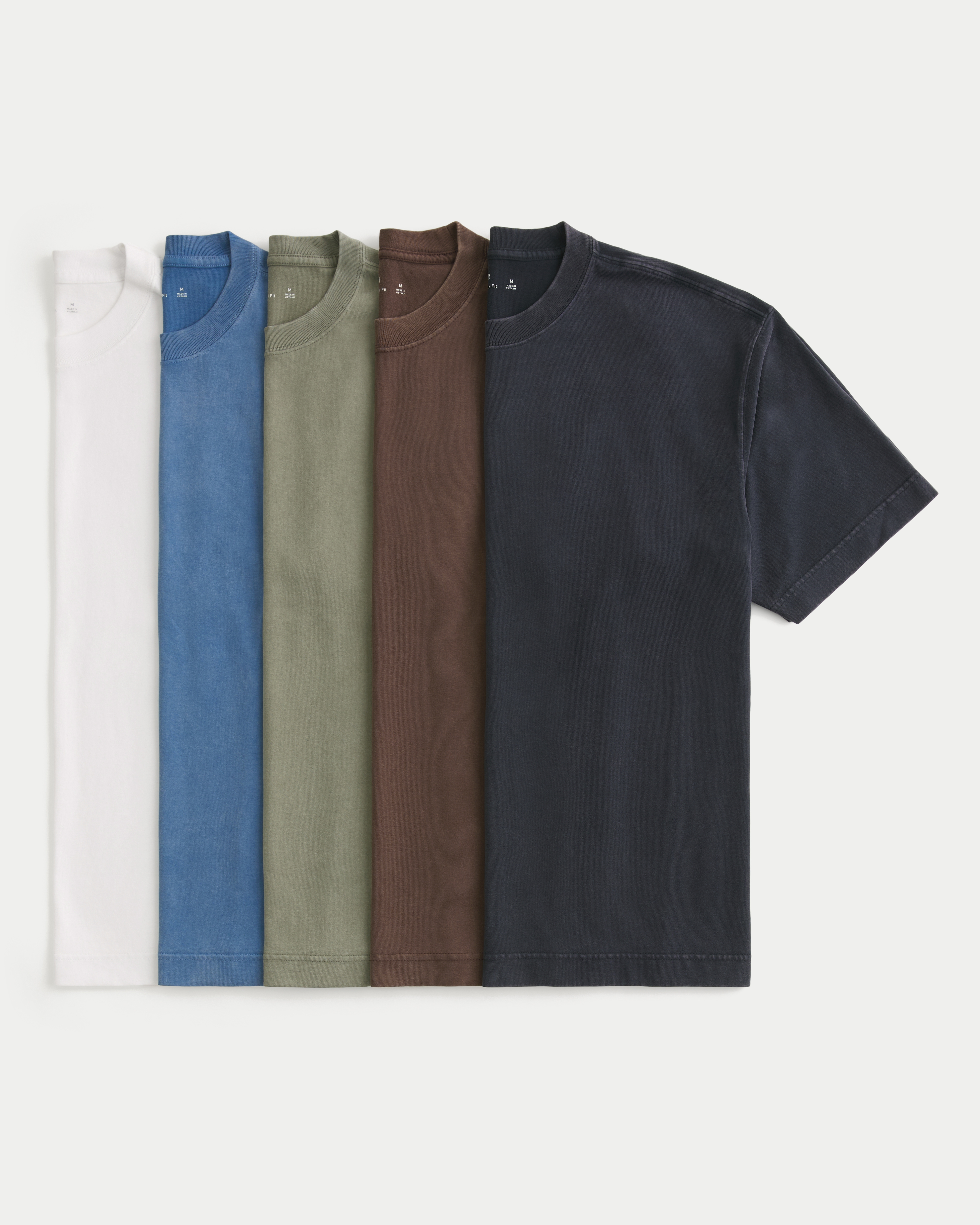 Boxy Heavyweight Crew T-Shirt 5-Pack