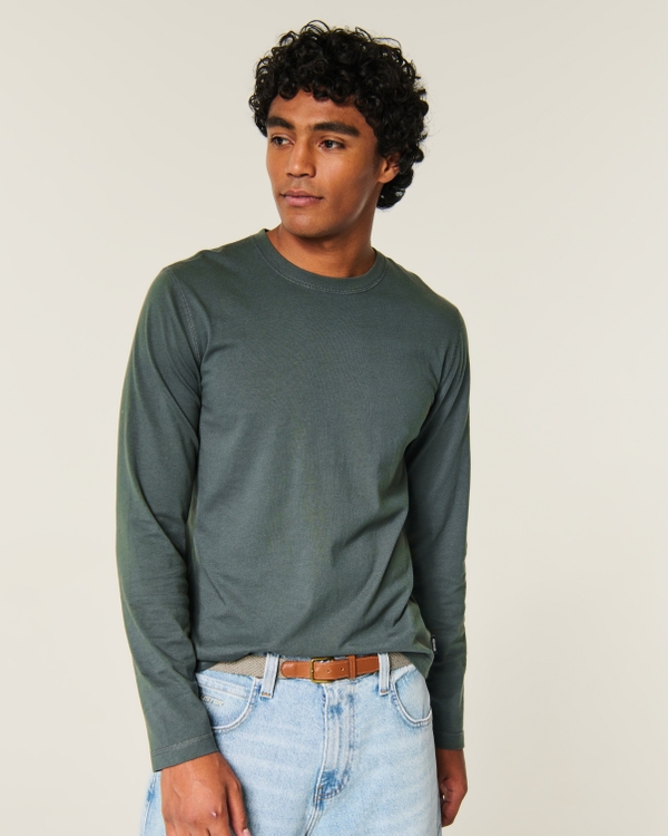 Long-Sleeve Cotton Layering T-Shirt
