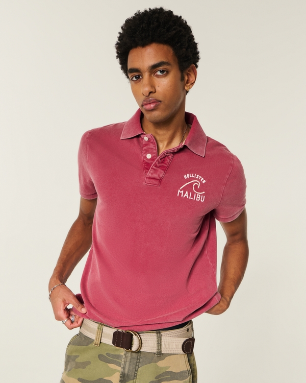Icon Polo, Washed Red view 1