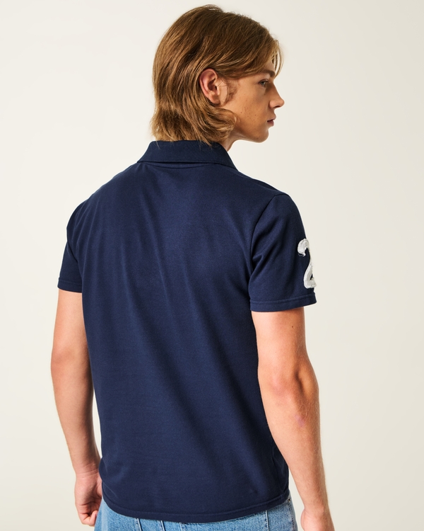 Hollister + Kappa Logo Polo, Navy view 2