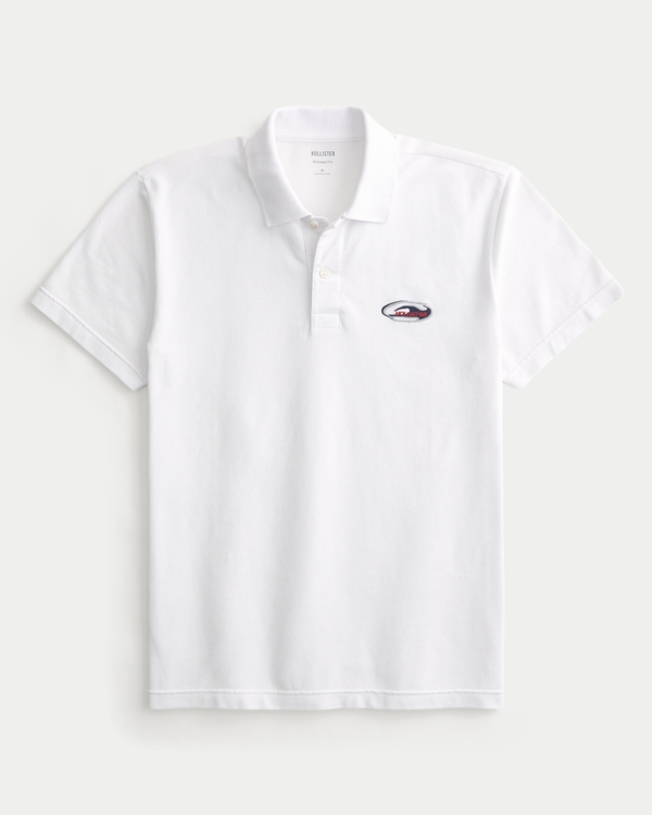 Men's Relaxed Logo Polo | Men's Clearance | HollisterCo.com