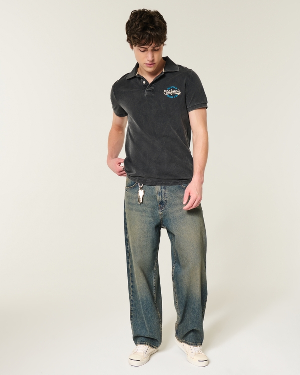 Icon Polo, Washed Black view 2