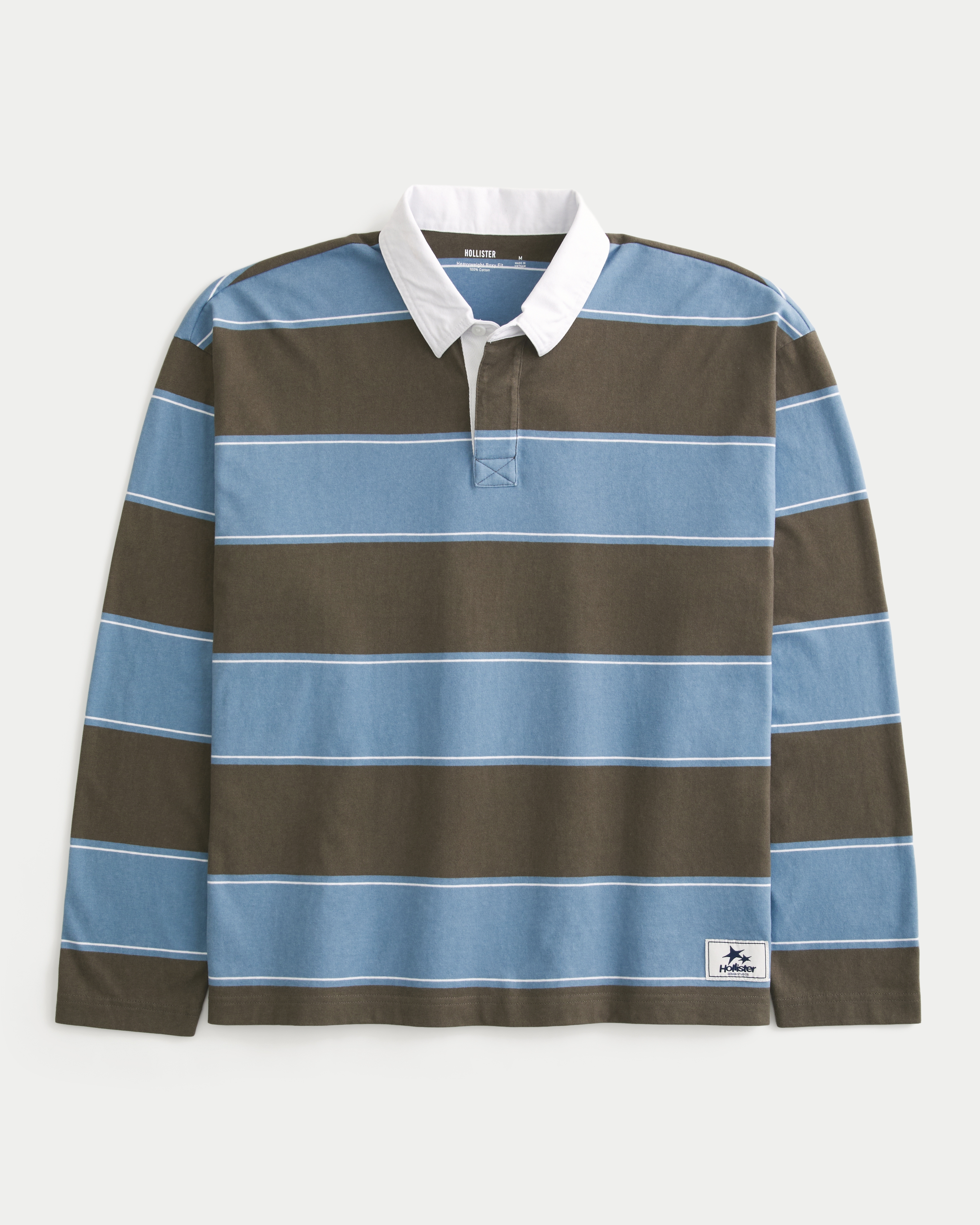Boxy Heavyweight Long-Sleeve Rugby Polo