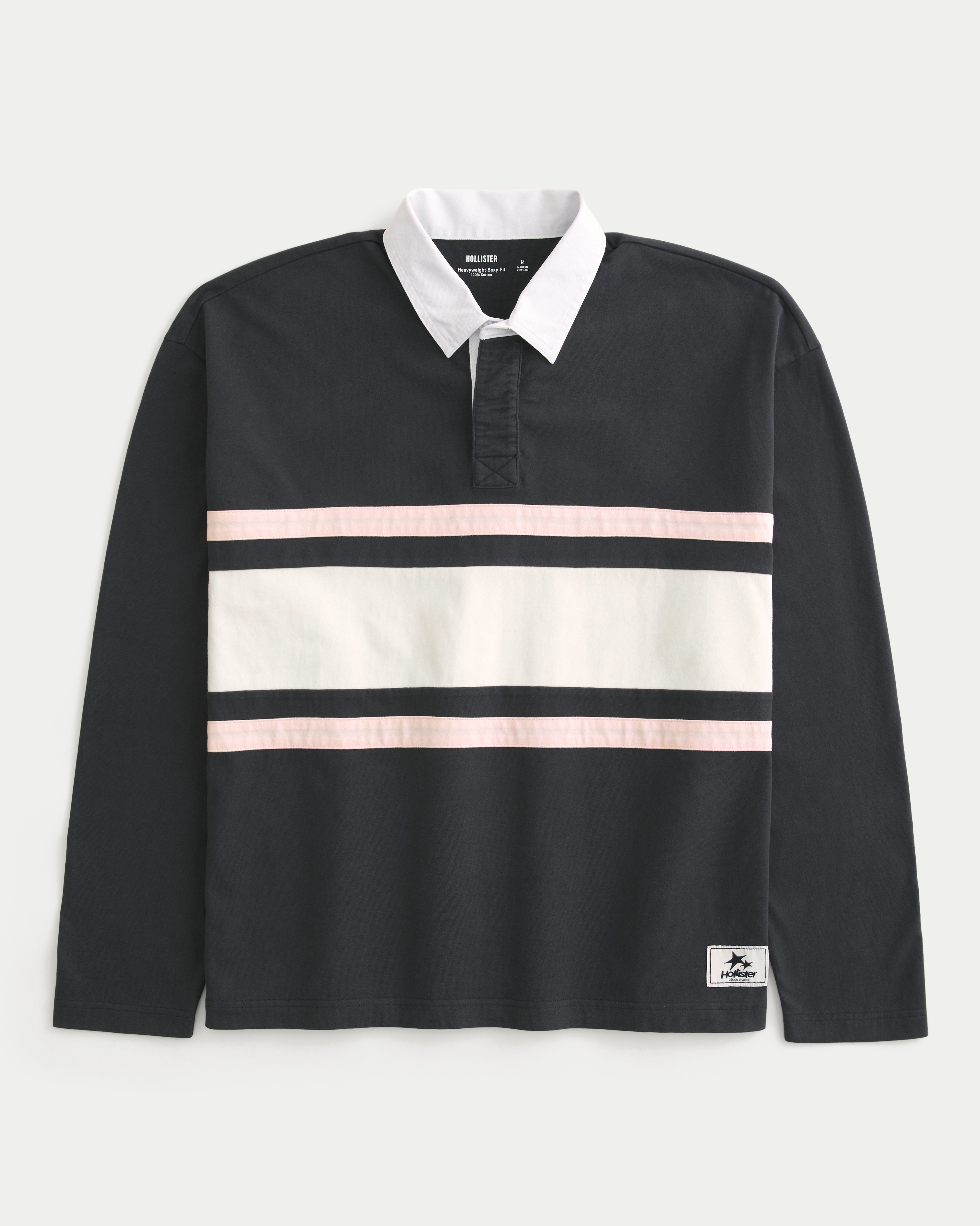 Boxy Heavyweight Long-Sleeve Rugby Polo