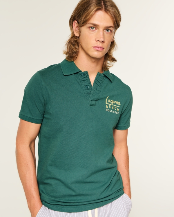 Icon Polo, Dark Emerald view 1